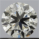 Natural Diamond 0.50 Carats, Round with Very Good Cut, K Color, VS1 Clarity and Certified by GIA