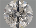 Natural Diamond 0.60 Carats, Round with Excellent Cut, G Color, I1 Clarity and Certified by IGI