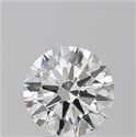 Natural Diamond 3.01 Carats, Round with Excellent Cut, H Color, SI1 Clarity and Certified by GIA