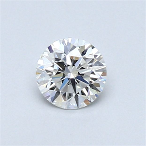 Picture of Natural Diamond 0.41 Carats, Round with Very Good Cut, F Color, VS2 Clarity and Certified by GIA