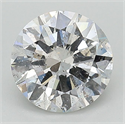 Natural Diamond 2.00 Carats, Round with Excellent Cut, F Color, I1 Clarity and Certified by GIA