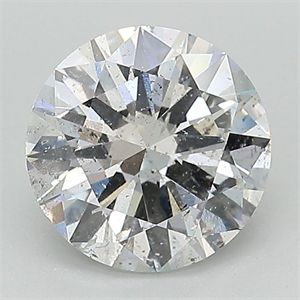 Picture of Natural Diamond 2.00 Carats, Round with Excellent Cut, F Color, I1 Clarity and Certified by GIA