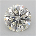 Natural Diamond 0.43 Carats, Round with Excellent Cut, K Color, VVS1 Clarity and Certified by GIA