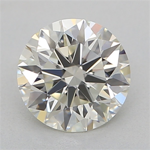 Picture of Natural Diamond 0.43 Carats, Round with Excellent Cut, K Color, VVS1 Clarity and Certified by GIA