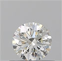 Natural Diamond 0.50 Carats, Round with Excellent Cut, K Color, VS2 Clarity and Certified by GIA