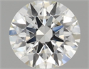 Natural Diamond 0.41 Carats, Round with Excellent Cut, J Color, VS1 Clarity and Certified by GIA