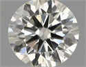 Natural Diamond 0.50 Carats, Round with Excellent Cut, I Color, VS2 Clarity and Certified by IGI