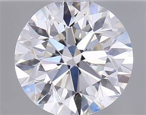 Picture of Natural Diamond 0.40 Carats, Round with Excellent Cut, H Color, SI1 Clarity and Certified by GIA