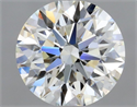 Natural Diamond 0.45 Carats, Round with Excellent Cut, J Color, VS2 Clarity and Certified by GIA