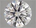 Natural Diamond 4.29 Carats, Round with Excellent Cut, F Color, IF Clarity and Certified by GIA