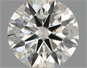 Natural Diamond 0.50 Carats, Round with Excellent Cut, H Color, SI1 Clarity and Certified by IGI