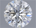 Natural Diamond 0.40 Carats, Round with Good Cut, I Color, VVS1 Clarity and Certified by GIA