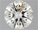 Natural Diamond 2.08 Carats, Round with Excellent Cut, K Color, VS2 Clarity and Certified by GIA