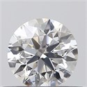 Natural Diamond 0.40 Carats, Round with Excellent Cut, D Color, SI2 Clarity and Certified by GIA