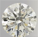 Natural Diamond 0.62 Carats, Round with Excellent Cut, I Color, SI1 Clarity and Certified by IGI