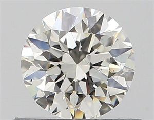 Picture of Natural Diamond 0.52 Carats, Round with Very Good Cut, J Color, SI1 Clarity and Certified by GIA