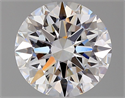 Natural Diamond 2.05 Carats, Round with Excellent Cut, D Color, VVS1 Clarity and Certified by GIA