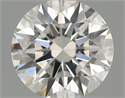 Natural Diamond 0.40 Carats, Round with Excellent Cut, H Color, VS2 Clarity and Certified by IGI