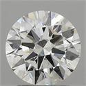 Natural Diamond 1.70 Carats, Round with Excellent Cut, E Color, VVS2 Clarity and Certified by GIA