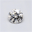 Natural Diamond 0.40 Carats, Round with Excellent Cut, J Color, VVS2 Clarity and Certified by GIA