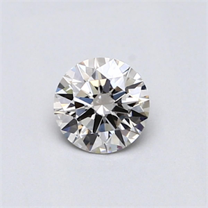 Picture of Natural Diamond 0.40 Carats, Round with Excellent Cut, J Color, VVS2 Clarity and Certified by GIA