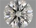 Natural Diamond 0.58 Carats, Round with Excellent Cut, I Color, VS2 Clarity and Certified by IGI