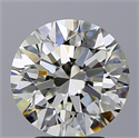 Natural Diamond 3.02 Carats, Round with Excellent Cut, K Color, VS1 Clarity and Certified by GIA