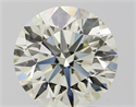 Natural Diamond 2.51 Carats, Round with Very Good Cut, J Color, VS1 Clarity and Certified by IGI