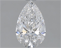 Natural Diamond 1.13 Carats, Pear with  Cut, D Color, VVS2 Clarity and Certified by GIA