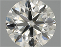 Natural Diamond 0.51 Carats, Round with Excellent Cut, H Color, VS1 Clarity and Certified by IGI