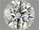 Natural Diamond 0.40 Carats, Round with Excellent Cut, H Color, VS2 Clarity and Certified by IGI