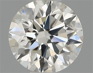 Picture of Natural Diamond 0.40 Carats, Round with Excellent Cut, H Color, VS2 Clarity and Certified by IGI