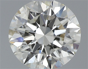 Picture of Natural Diamond 0.51 Carats, Round with Excellent Cut, J Color, VS1 Clarity and Certified by GIA