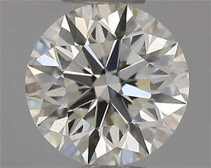 Picture of Natural Diamond 0.45 Carats, Round with Excellent Cut, J Color, IF Clarity and Certified by IGI