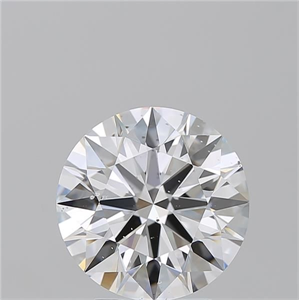 Picture of Natural Diamond 3.33 Carats, Round with Excellent Cut, D Color, SI2 Clarity and Certified by GIA