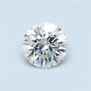 Picture of Natural Diamond 0.44 Carats, Round with Very Good Cut, G Color, VVS2 Clarity and Certified by GIA