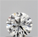 Natural Diamond 0.50 Carats, Round with Very Good Cut, I Color, VVS2 Clarity and Certified by GIA