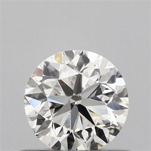 Picture of Natural Diamond 0.50 Carats, Round with Very Good Cut, I Color, VVS2 Clarity and Certified by GIA