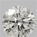 Natural Diamond 0.71 Carats, Round with Very Good Cut, J Color, I1 Clarity and Certified by IGI