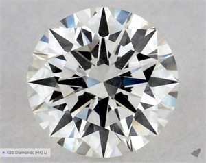 Picture of Natural Diamond 0.50 Carats, Round with Excellent Cut, J Color, SI2 Clarity and Certified by GIA