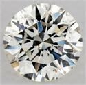 Natural Diamond 0.58 Carats, Round with Excellent Cut, K Color, SI2 Clarity and Certified by GIA