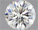 Natural Diamond 0.50 Carats, Round with Excellent Cut, K Color, VVS1 Clarity and Certified by GIA