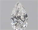 Natural Diamond 0.72 Carats, Pear with  Cut, E Color, SI1 Clarity and Certified by GIA