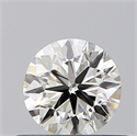 Natural Diamond 0.50 Carats, Round with Very Good Cut, J Color, SI1 Clarity and Certified by GIA