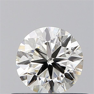 Picture of Natural Diamond 0.50 Carats, Round with Very Good Cut, J Color, SI1 Clarity and Certified by GIA