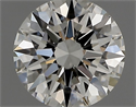 Natural Diamond 0.44 Carats, Round with Excellent Cut, J Color, VS1 Clarity and Certified by GIA