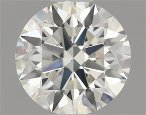 Picture of Natural Diamond 0.51 Carats, Round with Excellent Cut, K Color, VS1 Clarity and Certified by GIA