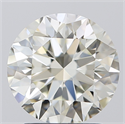 Natural Diamond 2.50 Carats, Round with Excellent Cut, J Color, VS1 Clarity and Certified by IGI