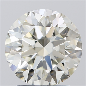 Picture of Natural Diamond 2.50 Carats, Round with Excellent Cut, J Color, VS1 Clarity and Certified by IGI