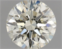 Natural Diamond 0.62 Carats, Round with Excellent Cut, K Color, VS1 Clarity and Certified by IGI